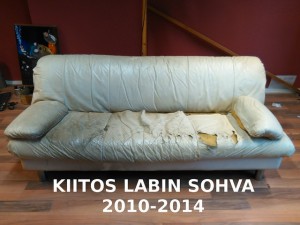 Nilsiänkadun vanha sohva sai lähteä (kuva viHannes)